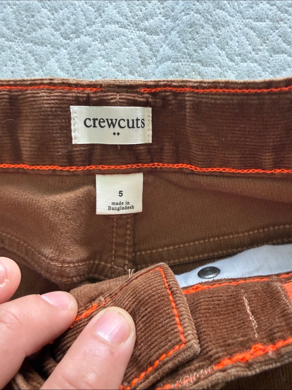 Crewcuts Brown Corduroy Kids Pants - Picture 2 of 3